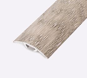 Порог (стык) Русский профиль  разноуровневый ламинированный с дюб, 30*900 мм, Дуб грей